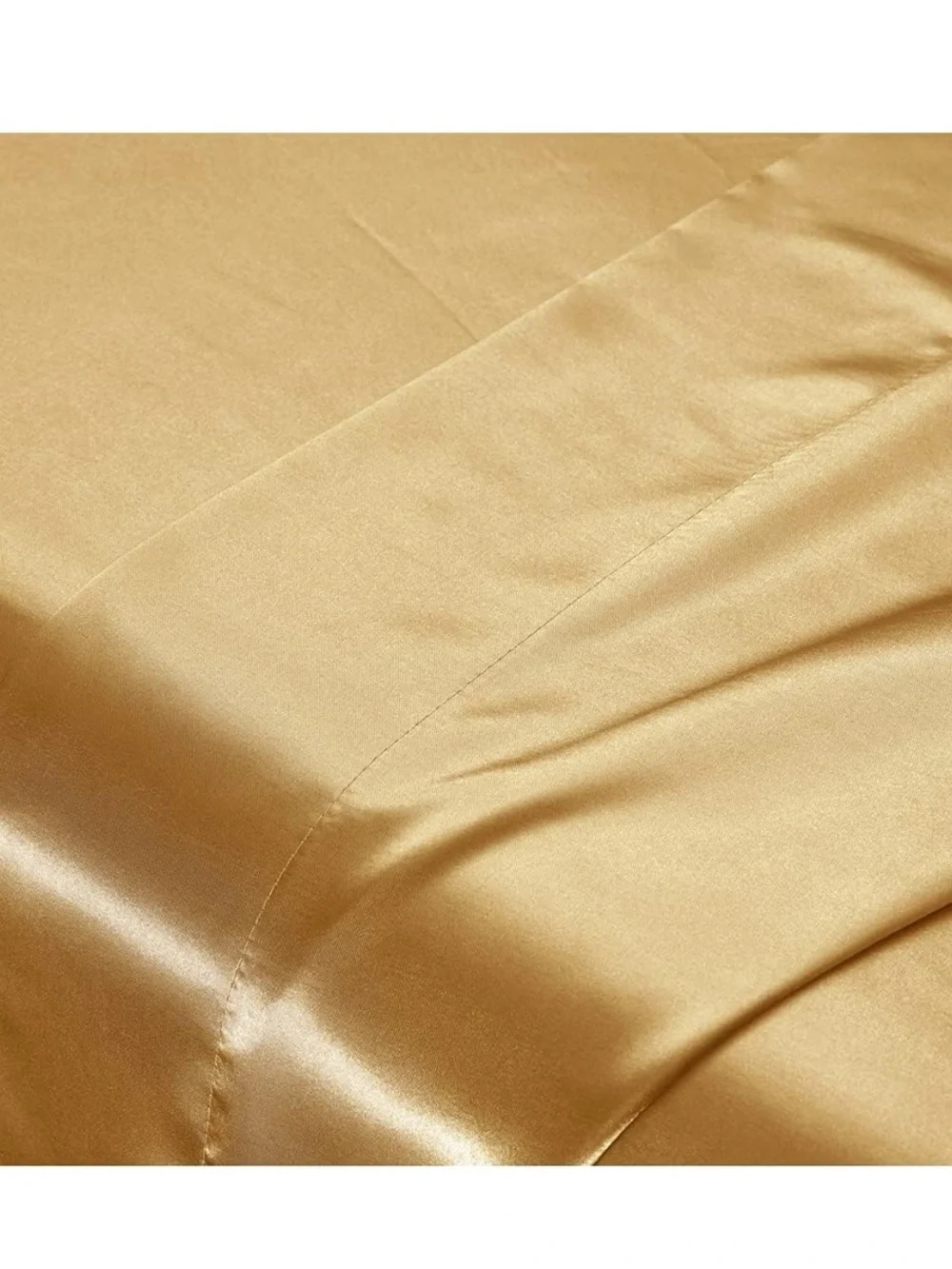 Golden Satin 6-Piece Bedding Sheet Set - King